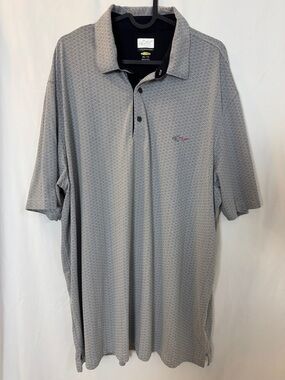 Greg Norman Collection Light Gray Short-Sleeve Polo Shirt XXL Golf